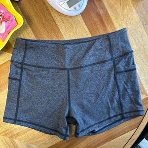 Born Primitive Women's Charcoal Performance Shorts